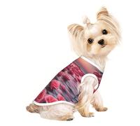 roses by the sea Pet Breathable Sleeveless T-shirt M for Small Dogs and Cats, Soft, Comfortable, Stylish