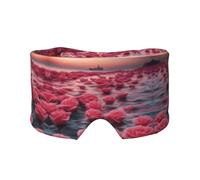 Roses by The sea Unisex Side Sleeping Headband, Sleeping Eye Mask and Ear Muffs, (26.8 * 4.3 inches), Indoor and Outdoor Travel Yoga Adjustable Comfort Eye and Ear Muffs,