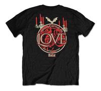 Roses Cotton T-Shirt Meat Loaf Black M