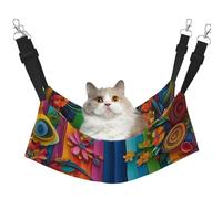 Roses, Daisies And Marigolds Printed Pet Hammock - Sleeping Hammock For Cats, Rabbits, Ferrets, Puppies, Small Animals