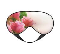 Roses Double Sided Sleep Mask, Adjustable Blackout, Silk-Like Eye Mask for Sleeping,Travel, Soft, Breathable, Lightweight Comfortable Blindfold