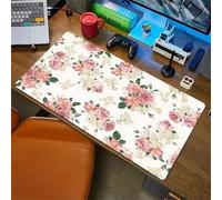 Roses Flower Large Gaming Mouse Pad, 700x400x2mm Extended gaming mouse mat XXL improved Precision and Speed Mousemat with Stitched Edges, Desk Mat for Keyboard and Mouses