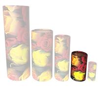 Roses Flowers Scatter Tubes for Ashes - Biodegradable Cardboard Cremation Urns (Extra Small)
