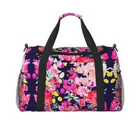 Roses Garden Print Hand Travel Bag Ideal for Long-Distance Travel and Daily Use
