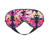 Roses Garden Printing Reversible Design Sleep Mask, Ideal for Camping, Meditation & Shifts, Snug Fit,No Light Leakage