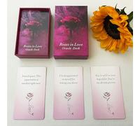 Tzxamsez Roses in Love Oracle Cards Deck, Oracle Cards for Beginners, Oracle Deck Help You delve into Your Love Life and Help You Move Towards Your Highest self.