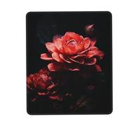 Roses in The Dark Mouse Pad with Non-Slip Rubber Base 7.9 x 9.5 in Mouse Mat with Stitched Edge Gaming Mousepad for Wireless Mouse Computer Laptop Home Office Desk Pad