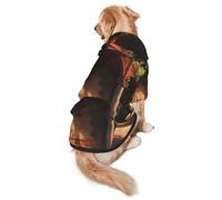 Roses In The Yard Adorable Dog Hoodie â€“ Soft Polyester Pet Hoodie For Medium And Large Dogs, Seasons