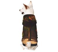 Roses In The Yard Adorable Pet Hoodie - Soft Polyester Dog Hoodie For Small Dogs, Cute Hooded Pet Clothing