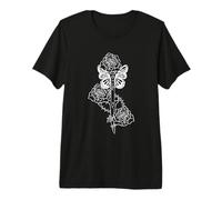 Roses Knife Butterfly Tattoo Grunge Aesthetic Goth Premium T-Shirt