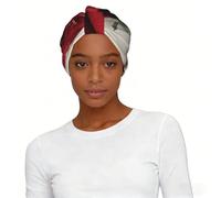 Roses On The Table Elastic Headscarf Hat Soft Light Comfort Breathable for Women Daily Wear and Sleep Cap