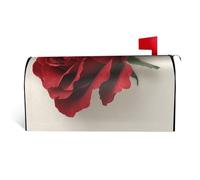 Roses On The Table Mailbox Cover for Outdoor Use Durable and Practical Personality Decorations for Your Mailbox 21x18 in