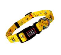 Roses&Poetry Dog Collar With Colourful Bee Patterns,Adjustable Durable Puppy Collars for Small Medium Large Dogs(Bee-XS)
