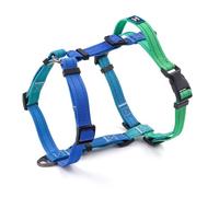 Roses&Poetry Dog Harness Small Sized Dog, 6 Point Adjustable Fit No Pull Harness with Handle for Control and Easy Walking, Reflective Pet Halter Harnesses（Bluegreen-S）