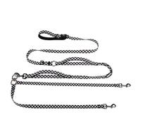 Roses&Poetry Hands Free Double Dog Leash for Two Dogs, 9-11ft Adjustable Bungee Walking Waist Lead, Dual Dog Leash with Tangle-Free Swivel for Medium Large Dogs Heavy Duty Running(Blackwhite)