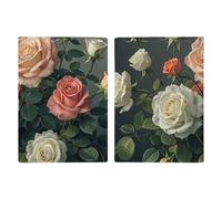 Roses Print Passport Holder Personalized Passport Wallet for Women Men Travel Document Organizer Holder