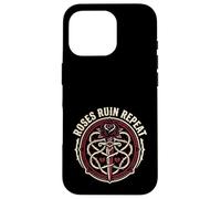 Roses Ruin Repeat Dark Romance Reader Dagger Reading Goth Case for iPhone 16 Pro