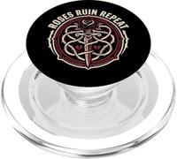 Roses Ruin Repeat Dark Romance Reader Dagger Reading Goth PopSockets PopGrip for MagSafe