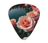 Roses sea guitar pick set, 3 different thicknesses, 12 pieces for a variety of instruments