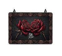 Roses Stove Top Cover for Electric Stove, Gothic Elegant Royal Thorns None Red Washable Waterproof Rv Cover for Small Kitchen Spaces Everyday Kitchen Use Decor 28x20 Inch