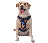 Roses Tulips Floral Pattern No Pull Dog Harness Adjustable Reflective Oxford Easy Control Medium Large Dog Harness