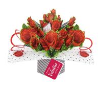 Roses With Love For My Valentine With Love Pop Up Card 3D Greeting Cards POP036V03