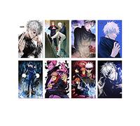 ROSETOR 8pcs Jujutsu Kaisen Posters Japanese Poster Art Prints for Home Wall Decor Decorative Poster for Children Bedroom