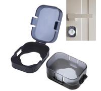 Rosette for Key - 2 Decorative Accessories with Lock Insert | Door Bolt Strike Cover | Reusable Handle Protection for Cupboards Drawers Fridge Toilet and Child Safety