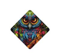 Rosette Owl Car air freshener, 4-pack, lightweight, hanging type, for car interior decoration.