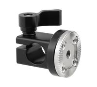Rosette Plate Rod Clamp for 15MM Camera Single Hole Aluminum Mount with Thread for Expansion Accessories Monitor Mount