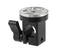 Rosette Plate Rod Clamp for 15MM Camera Single Hole Aluminum Mount with Thread for Expansion Accessories Monitor Mount