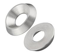 Rosettes Twisted Made of Solid Material | Stainless Steel A2 / V2A | for Countersunk Screws | with ETA Approval | Washers Decorative Washers | Countersunk Washers (M8, Pack of 10)