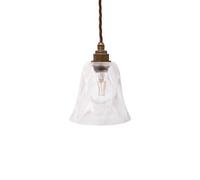 Rosetti Dapple Clear Glass Pendant Light - Old English Brass - Se Home