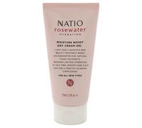 Natio Australia Rosewater Hydration Moisture Boost Day Cream-Gel, 75 ml - Face Cream with Shea Butter - Face Moisturiser for All Skin Types
