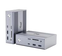 Rosewill 14-in-1 USB C Laptop Docking Station with 100W PD Charging, 4K@144Hz Display, Triple 4K Display,10Gbps Data Transfer & Kensington Lock, Windows, Mac, Android - RHUB-M14
