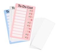 RosewineC 3 Pcs Kids to Do List Chore Chart,Detachable Checklist Board with 10 pcs Cardstocks,Reusable Daily Schedule for Adults,Kids,Office,and Home