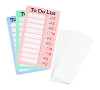 RosewineC 3 Pcs Kids to Do List Chore Chart,Detachable Checklist Board with 10 pcs Cardstocks, Reusable Daily Schedule for Adults, Kids, Office, and Home