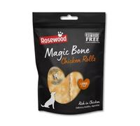 Rosewood 2 pack Magic Bone Chicken Rolls Rawhide Free - Celebrate Your Dog's Happy Birthday - Low fat dog treat | Suitable from 6 months | - Perfect Pup Special Day Present