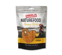 ROSEWOOD 4 CHICKEN CHEWY STICKS LOW FAT HIGH PROTEIN GRAIN FREE GLUTEN FREE 100g
