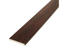 Rosewood, 65mm x 5m Pencil-Round Architrave uPVC Plastic Window Finishing Trim