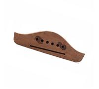 Rosewood Acoustic Guitar Bridge Replacement for 6 String Acoustic Guitar, Pre-Slotted 75mm Bridge, Compatible with Martin & For Taylor Style Guitars, Classic Wooden Guitar Parts & Accessories