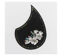 Rosewood Acoustic Guitar Pickguard With Abalone Inlay Self Sticker For Guitar Lovers Acoustic Guitar Pickguards (Color : 08)