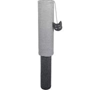 Rosewood Charcoal Adjustable Pole Scratcher, Grey Cat Scratch Post Extends from 69cm to 82cm, Features Hanging Cat Toy, Twist-to-Adjust, Ideal for Saving Space Under Tables