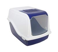 Rosewood Ariel Front Opening Cat Toilet, Litter Tray, Night Blue, Large