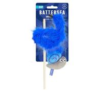 Rosewood Battersea Bugs Snail Teaser Wand - Cat Teaser Toy for Cats & Kittens, All Breeds, Blue, 7cm x 48cm, Interactive and Fun Play