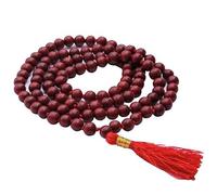 Rosewood Beads Mala | Rosary 8mm Handmade 108+1 Beads Prayer Japa Mala | Unisex Spiritual Wellness Meditation Necklace