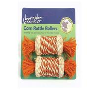 Rosewood Boredom Breaker Corn Rattle Rollers 2Pk (Pack Of 6)