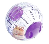 Rosewood Boredom Breaker Glitter Hamster Exercise Ball - 18 cm Purple, Shatter-Resistant Small Animal Toy for Hamsters, Gerbils and Mice, Washable
