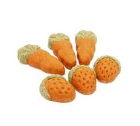 Rosewood Boredom Breaker Gnawty 'N' Nice Fruit & Veg, Rabbit Treats & Small Animal Treats, 6 Pieces