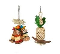 Rosewood Boredom Breaker Mobile Medley & Pineapple Lantern Bundle (2pcs) | Parrot and Small Animal Toy for Rabbits, Guinea Pigs, Hamsters & small to medium birds like Conures, Cockatiels, Lovebirds